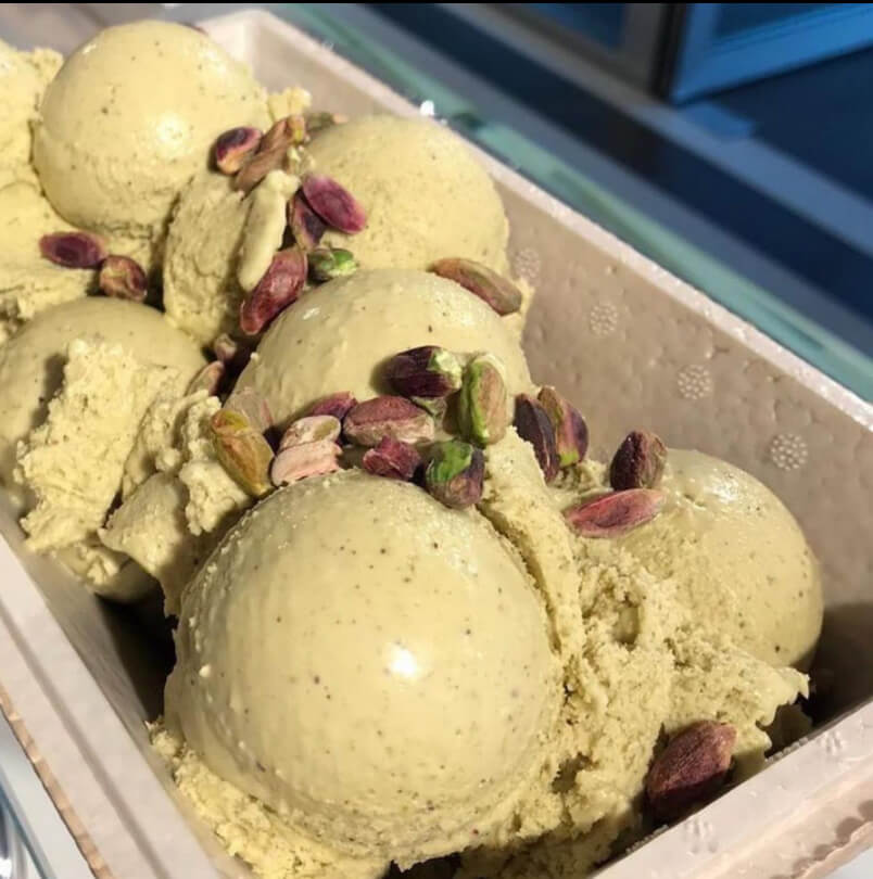 Ricetta del Gelato al pistacchio Siciliano con pasta di gelateria